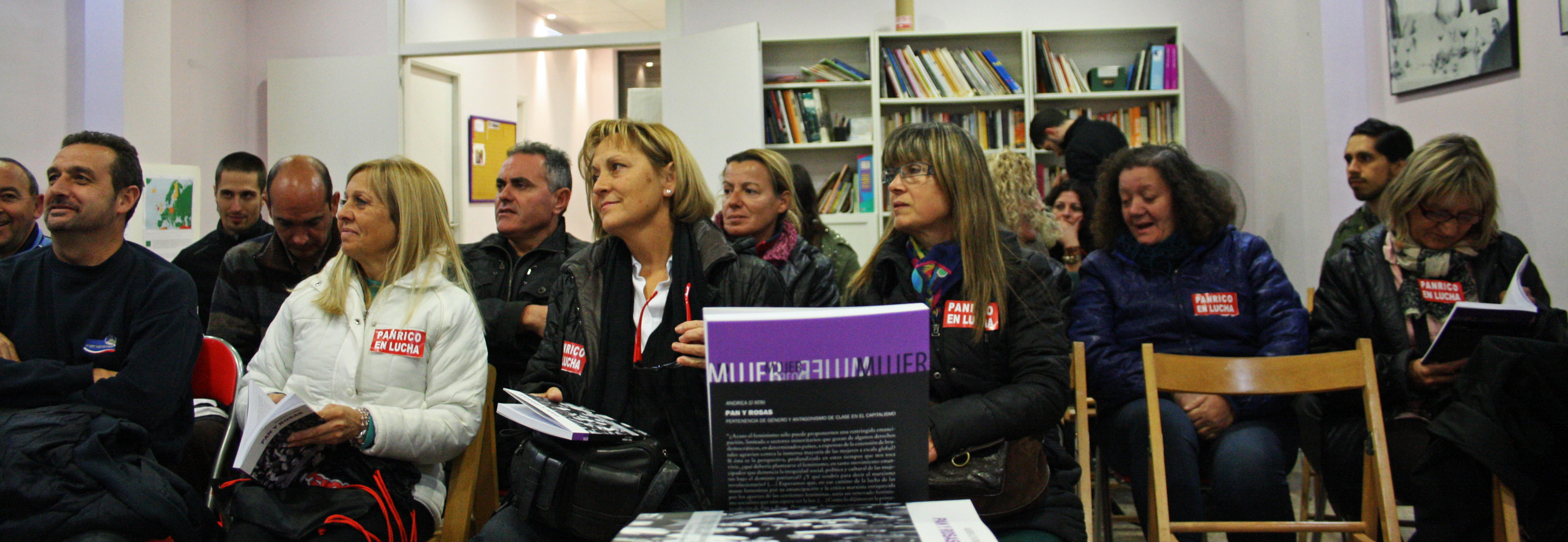 Obreras de PANRICO presentes en la charla