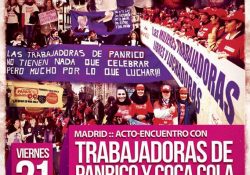 Acto-encuentro con trabajadoras Coca Cola y Panrico en lucha