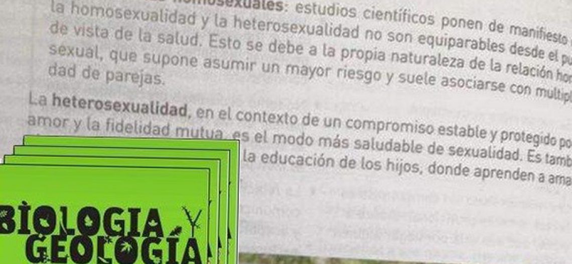 Polémica en las redes sociales por contenido homófobo en un libro escolar