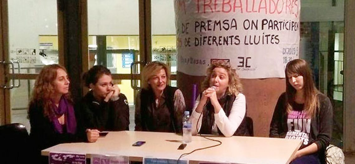 Mujeres trabajadoras organizadas contra la precariedad y el acoso laboral