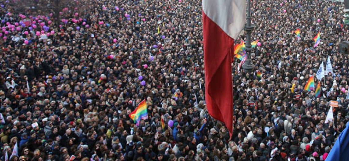 Más de un millón de personas se movilizan en Italia por la unión civil entre personas del mismo sexo