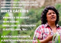 Todas somos hondureñas ¡Justicia para Berta Cáceres!