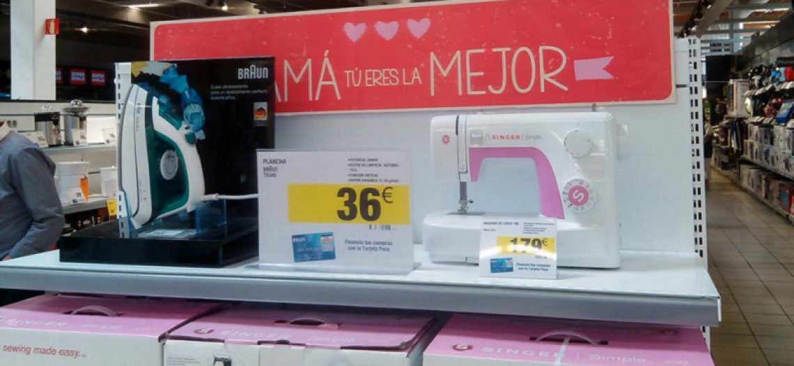 Indignación por ofertas machistas para el día de la madre