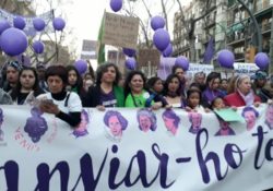 La fundadora de Pan y Rosas participó de la movilización del 8M en Barcelona