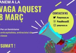Huelga general feminista en Catalunya “Los gobiernos no han hecho nada para paliar las condiciones precarias a las que nos someten”