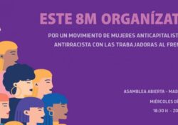 Este 8M organízate por un movimiento de mujeres anticapitalista y antirracista con las trabajadoras al frente. Participa con Pan y Rosas y la Red de Precarias