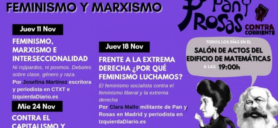 Este noviembre Jornadas Feminismo y Marxismo de Pan y Rosas en la Universidad de Zaragoza