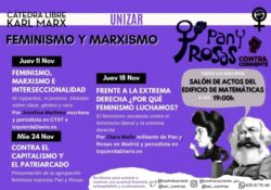 Este noviembre Jornadas Feminismo y Marxismo de Pan y Rosas en la Universidad de Zaragoza